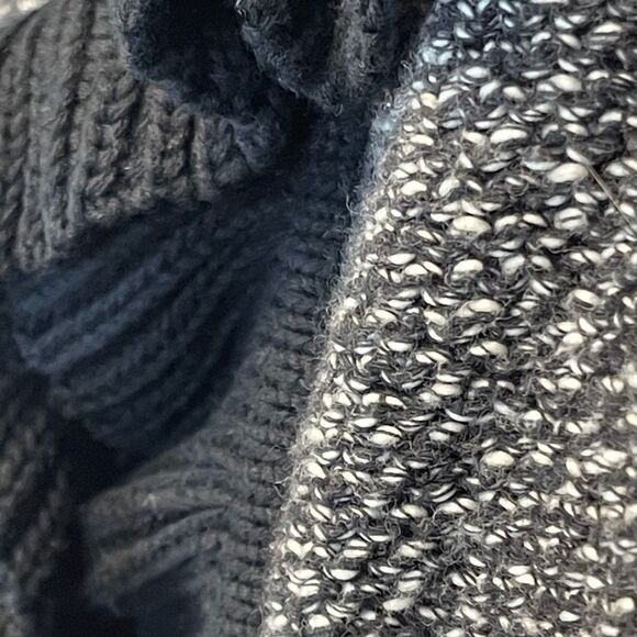 Foxcroft Women's Sweater Vest Size XL Gray Black Cotton Sleeveless Ruffled Trim - Picture 14 of 15